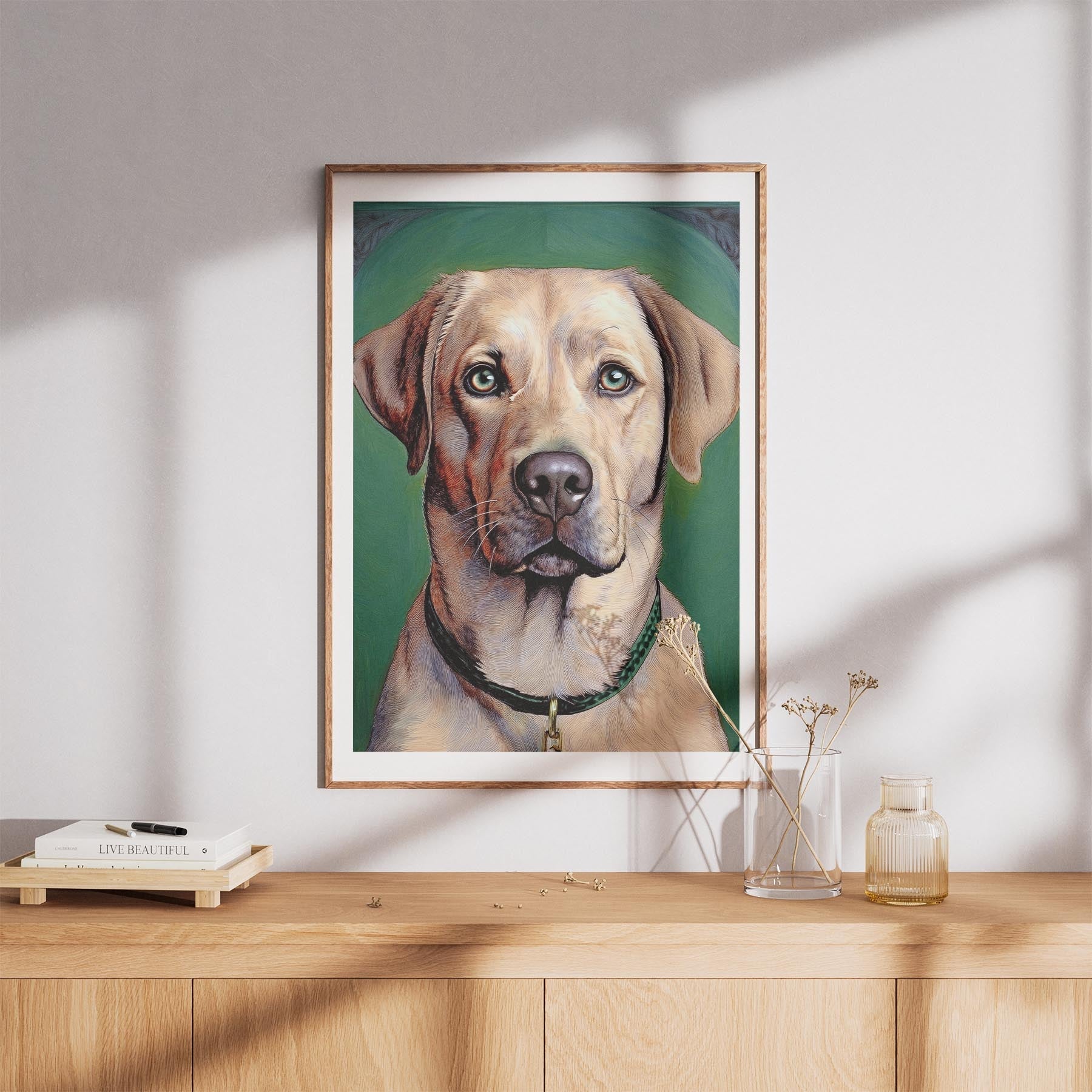 Labrador Retriever Green Painted Series image 8
