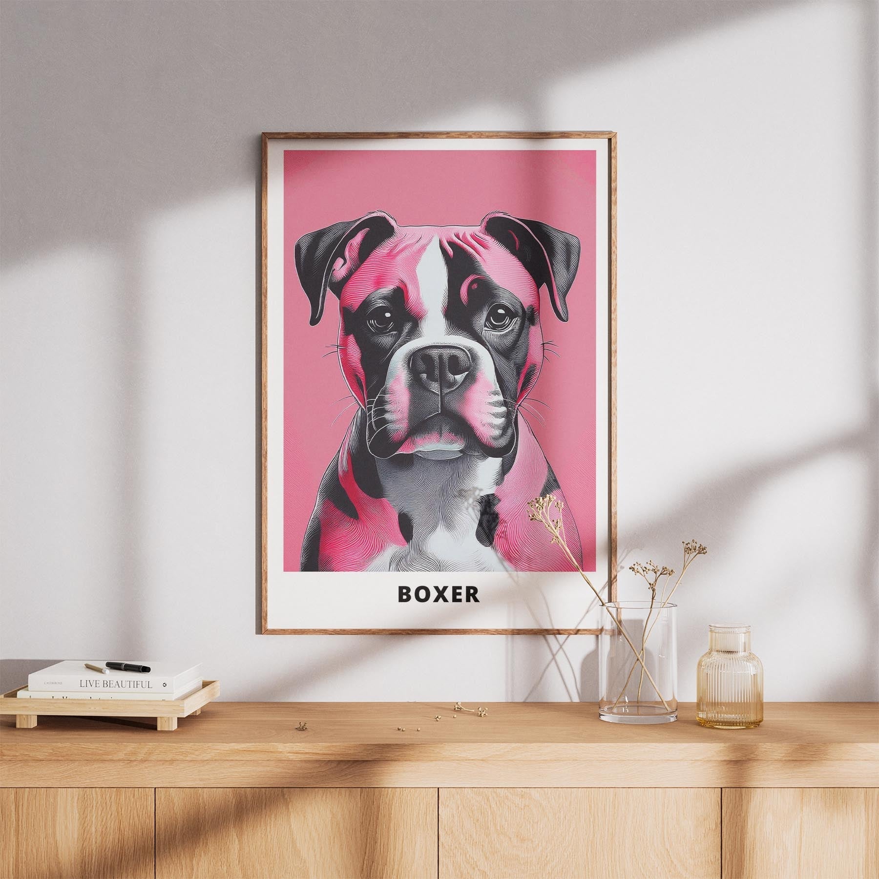 Boxer Pink and Black Dog Series 3 image 8