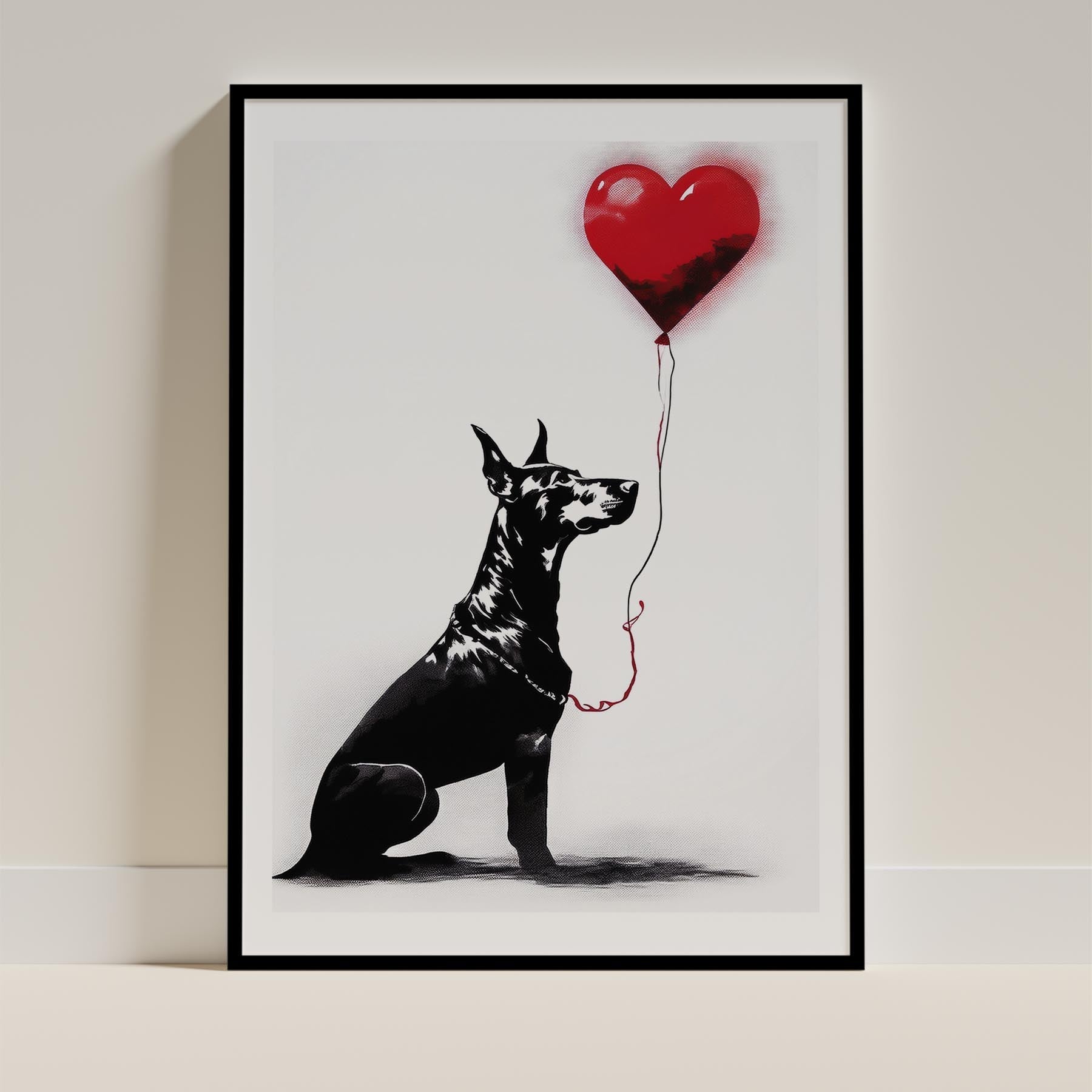 Doberman DOGSY Series inspired by the Art of Banksy image 12