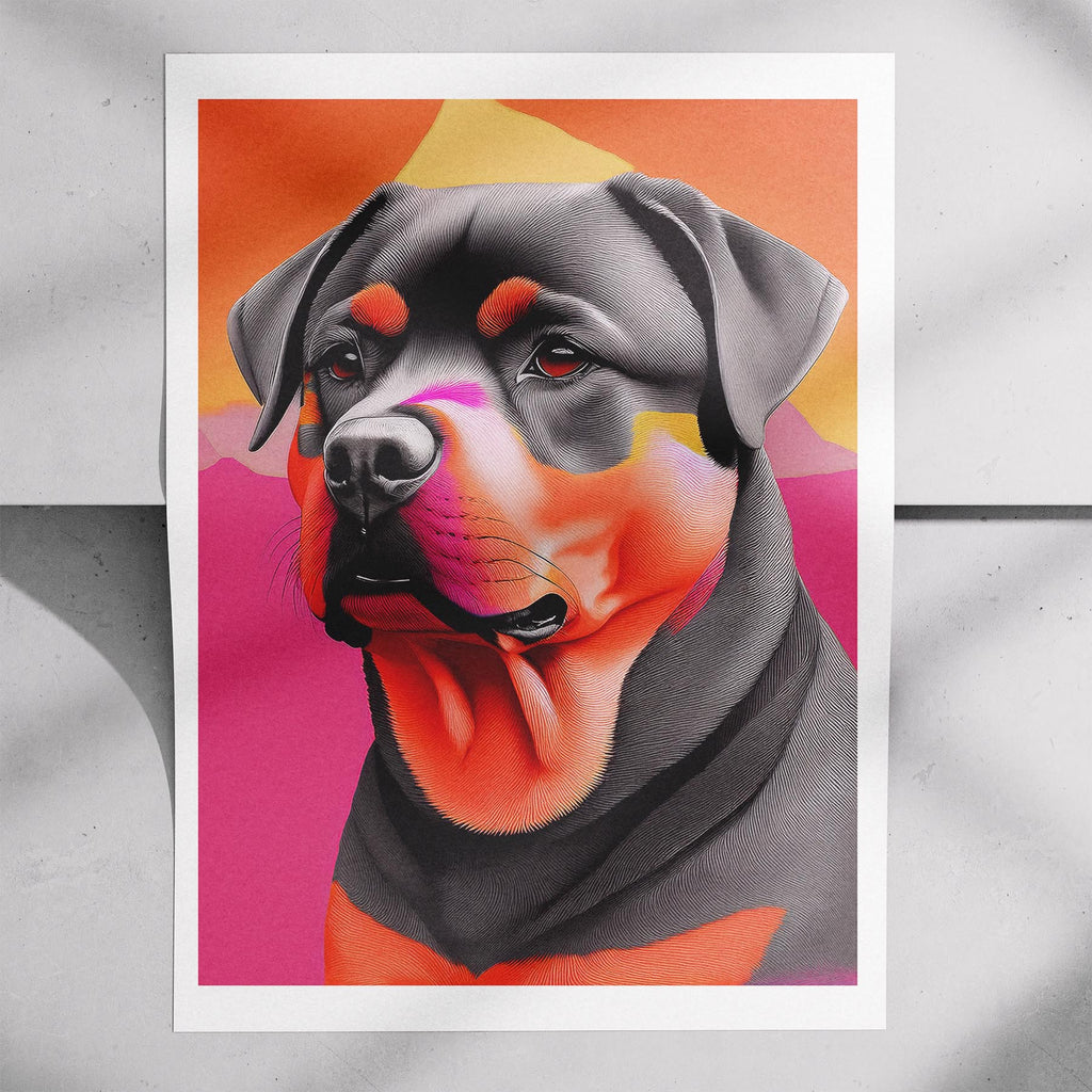 Rottweiler Modern Pop Dog Series image 7