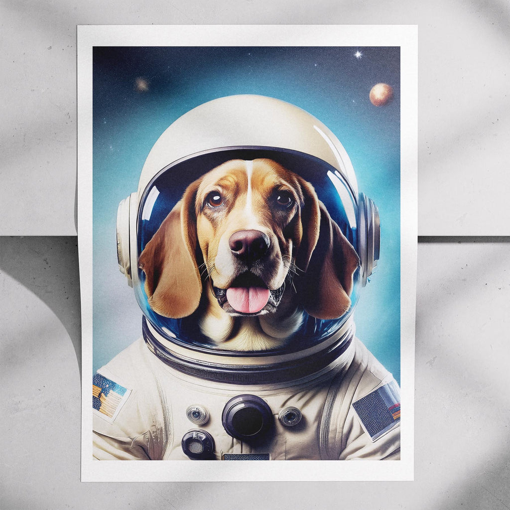 Basset Hound Astronaut Dog Series image 7