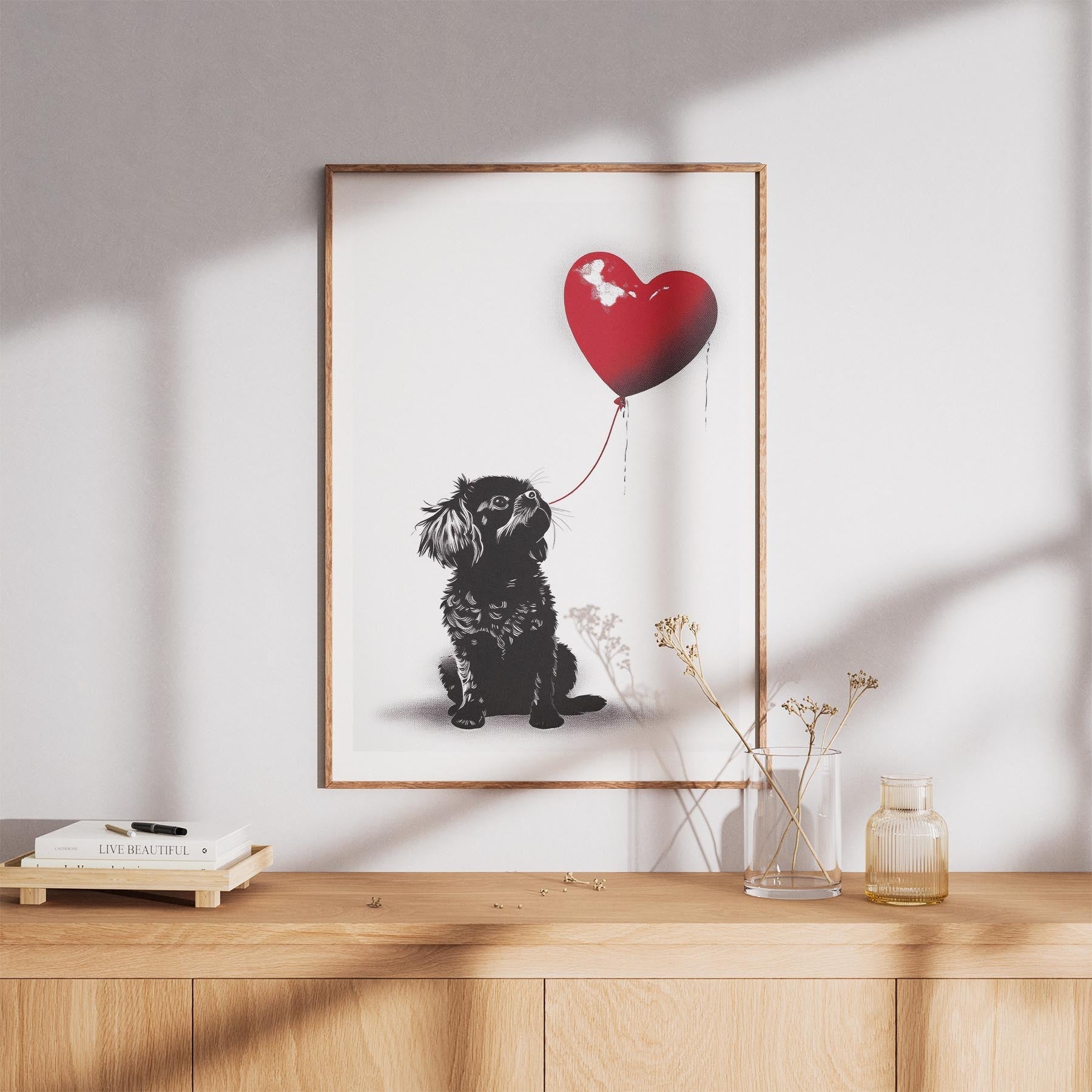 Japanese Chin DOGSY Series inspired by the Art of Banksy image 8