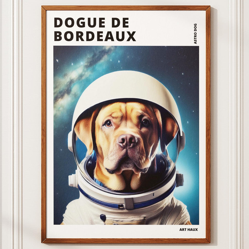 Dogue de Bordeaux Astronaut Dog Series with Text Astro Dog image 10