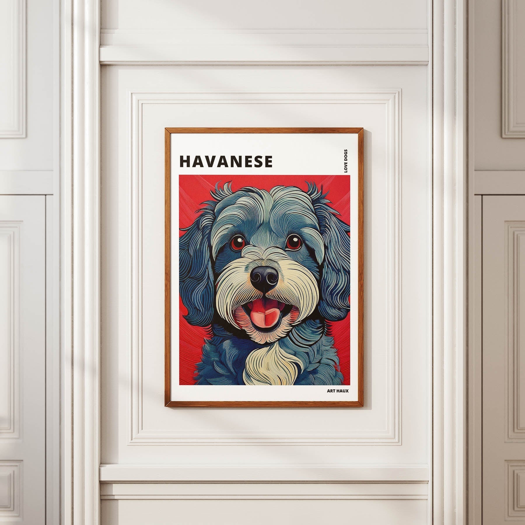 Havanese Hokusai Japanese Inspired Dog Series with Text image 3