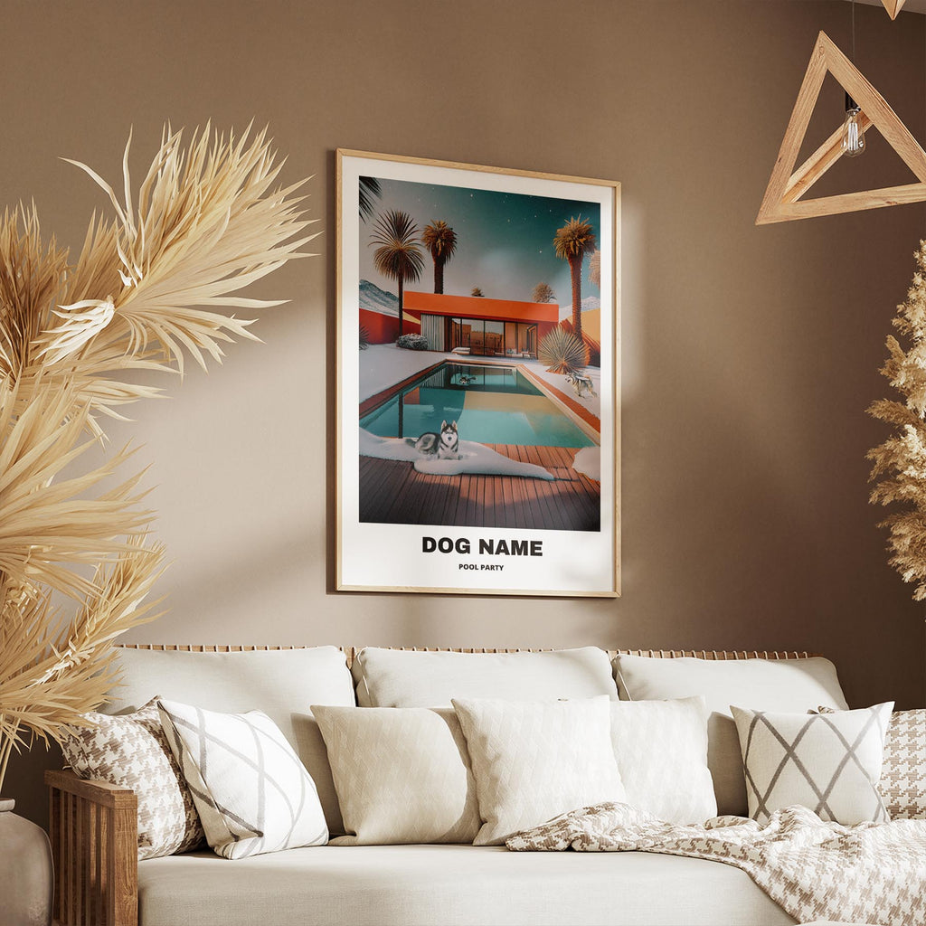 Siberian Husky Custom Pool Party WITH TEXT image 9