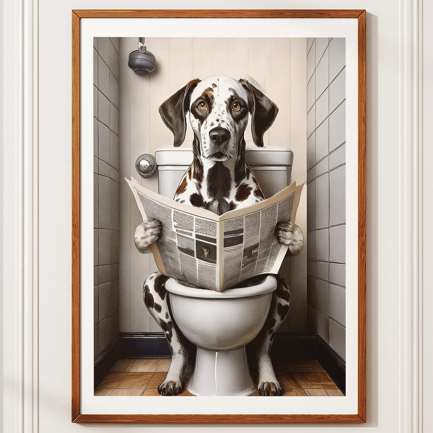Dalmatian Toilet Humour Dog Series image 10
