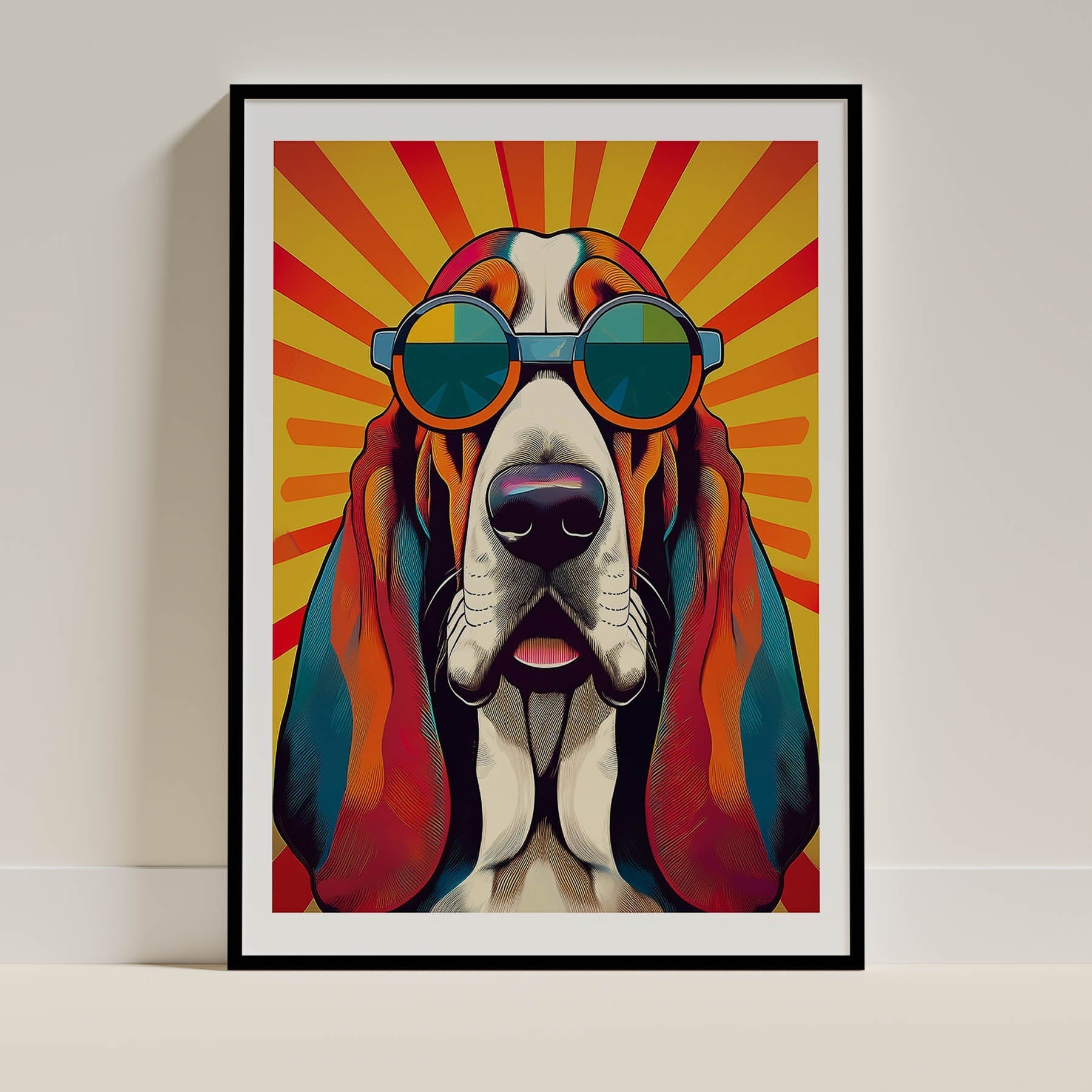Basset Hound Dog Art Print Unframed Vol 2 | 10 Unique Designs | Wall Art Gift for Dog Lovers - Image 3 | Dogsy & Co