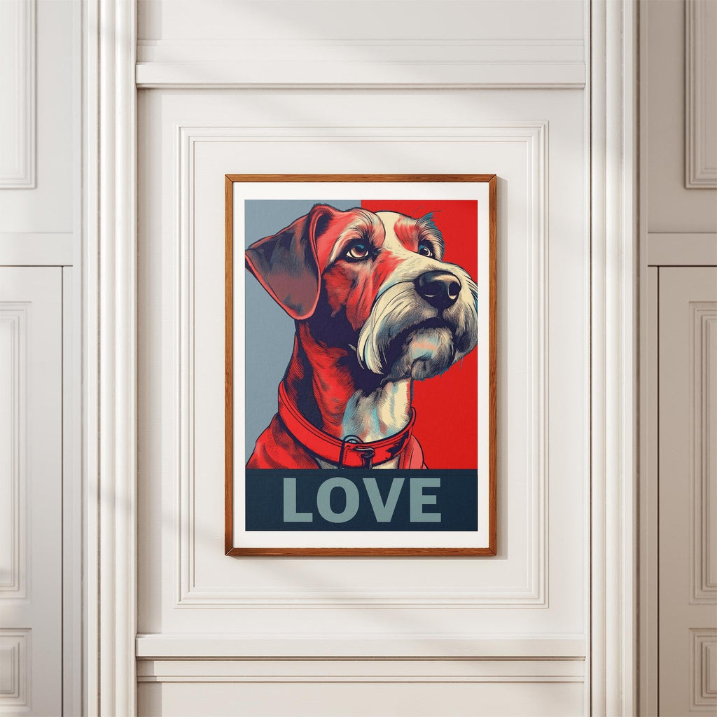 Irish Terrier LOVE Series Inspired by the Obama Poster image 3