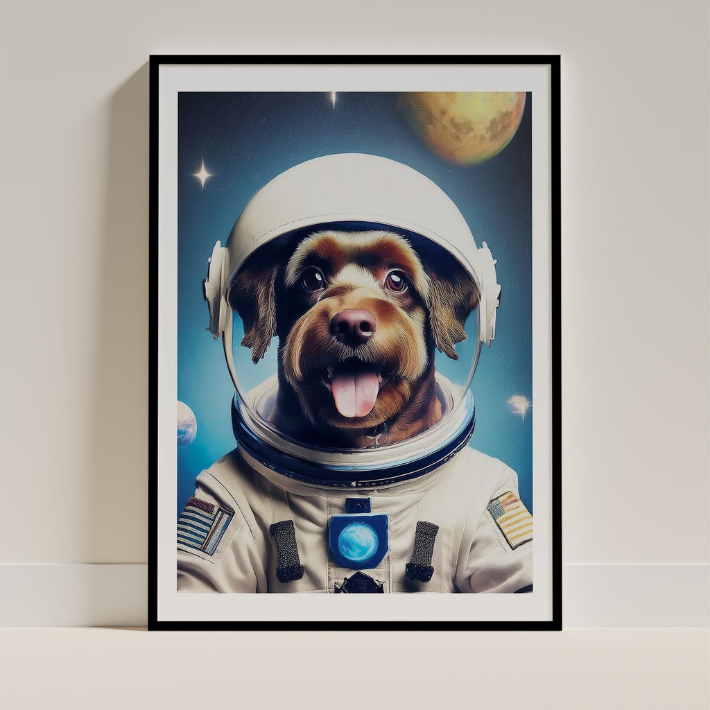 Black Russian Terrier Astronaut Dog Series image 0