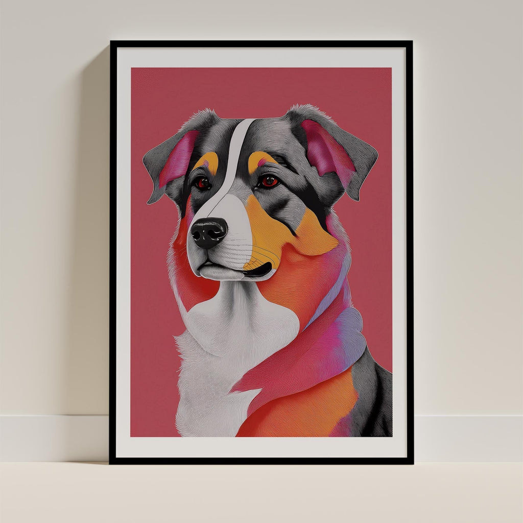 Australian Shepherd Modern Pop Dog Series image 0