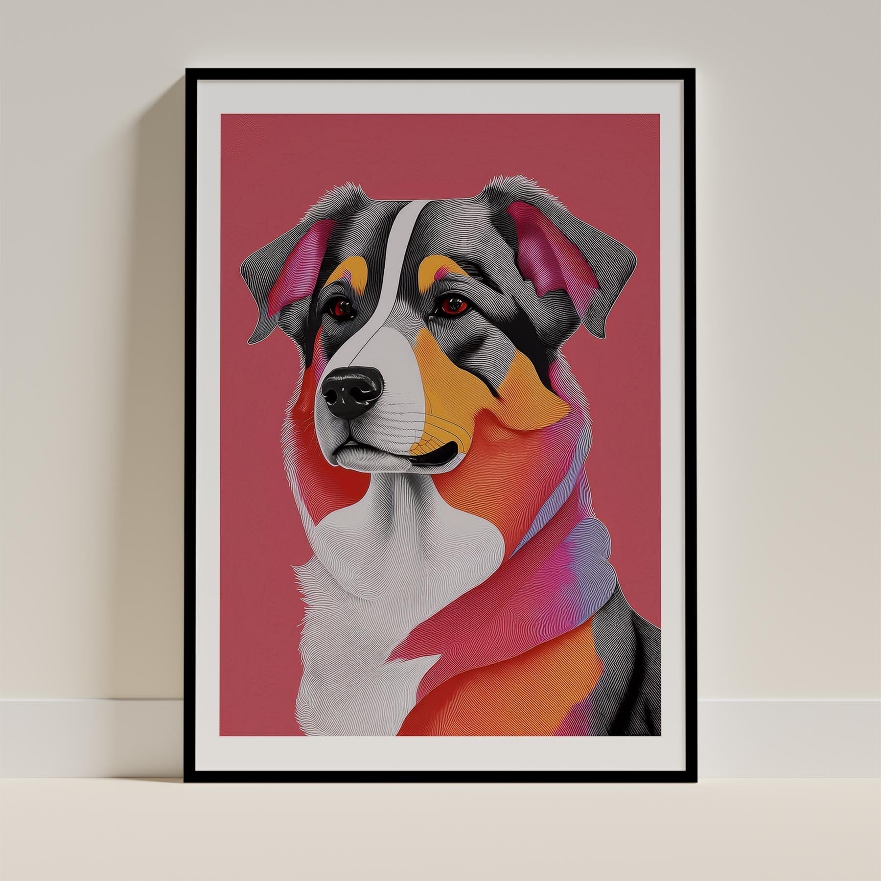 Australian Shepherd Modern Pop Dog Series image 0