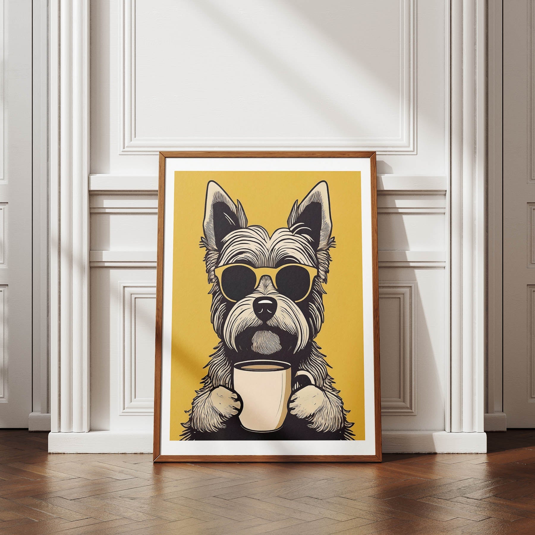 Yorkshire Terrier Chillin Coffee Dog image 4