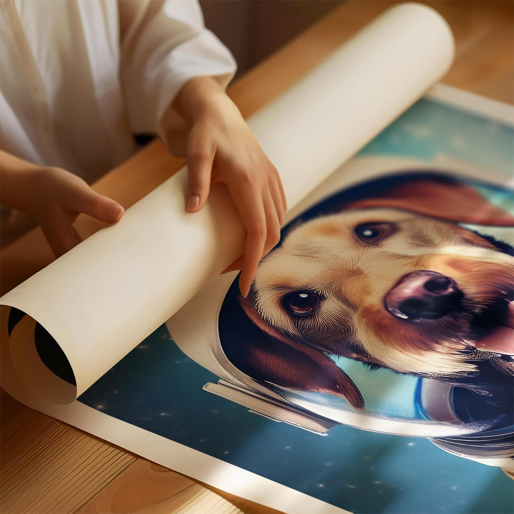 Airedale Astronaut Dog Series image 1