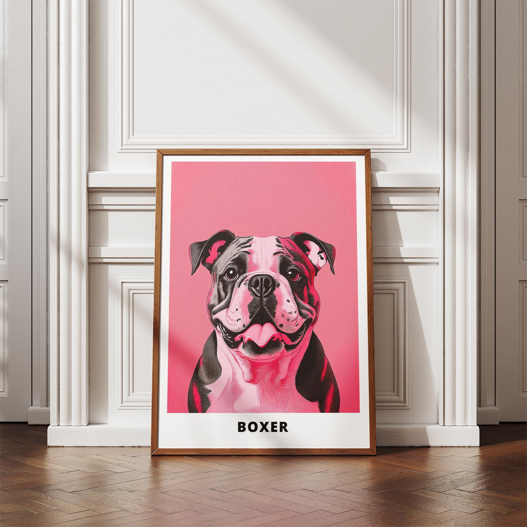 Boxer Pink and Black Dog Series  2 image 4