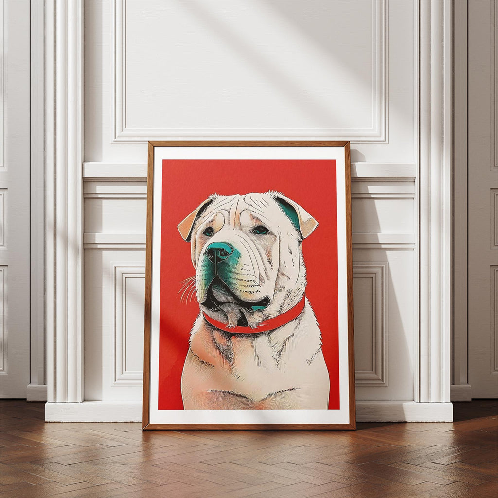 Shar Pei Red Dog Series image 4