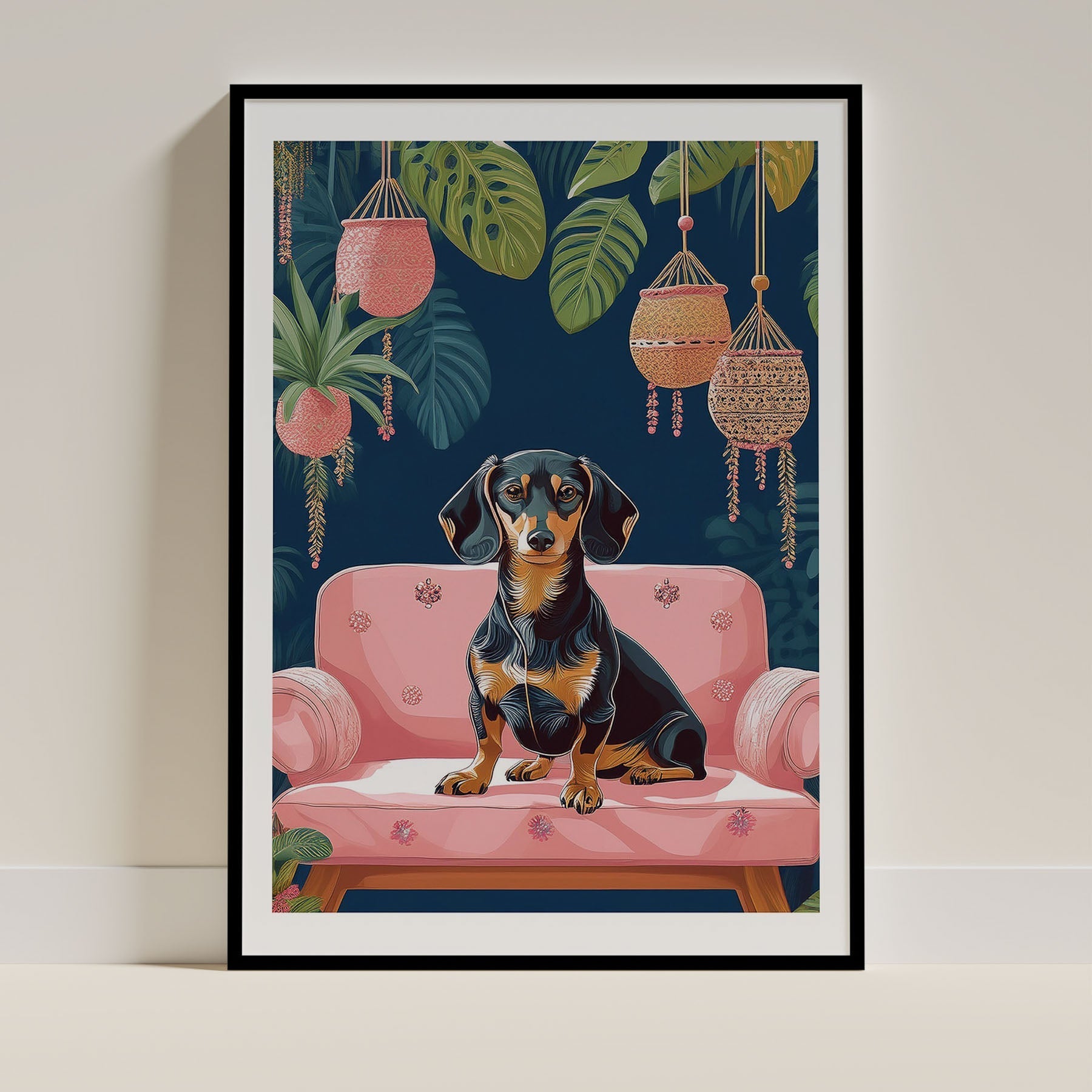 Miniature Dachshund Dog Art Print Unframed | 2 Unique Designs | Wall Art Gift for Dog Lovers | Dogsy & Co