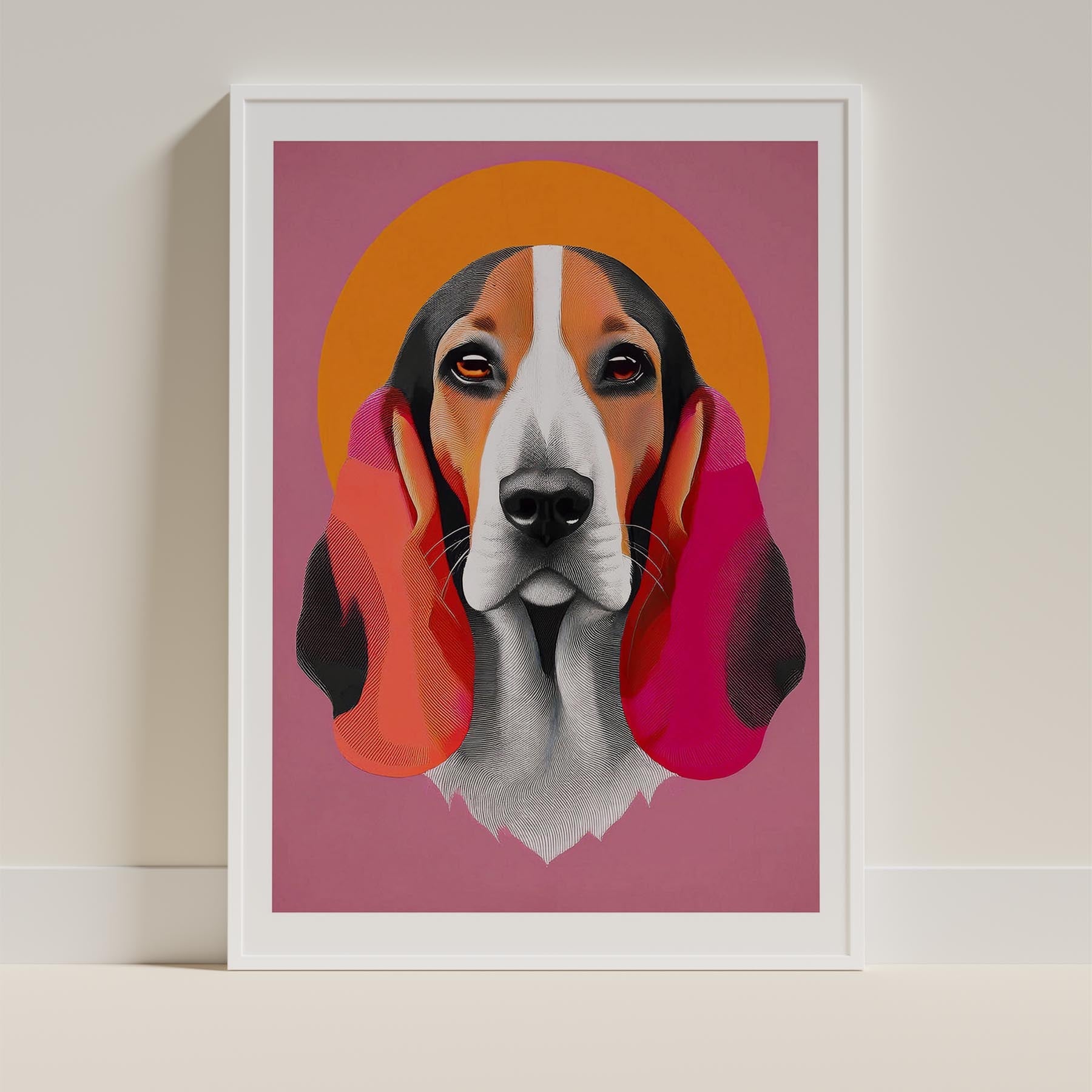Basset Hound Modern Pop Dog Series image 9