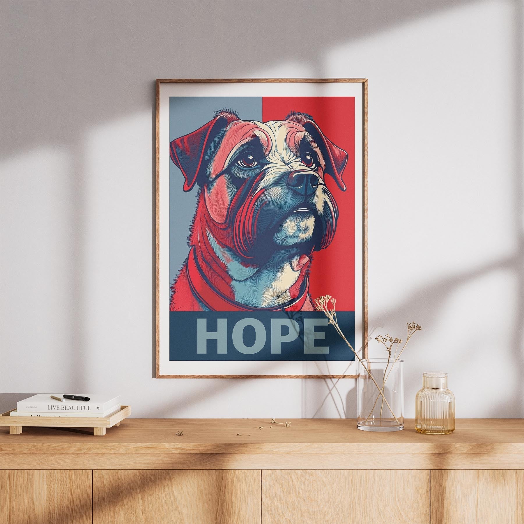 Border Terrier HOPE Series Inspired by the Obama Poster image 8