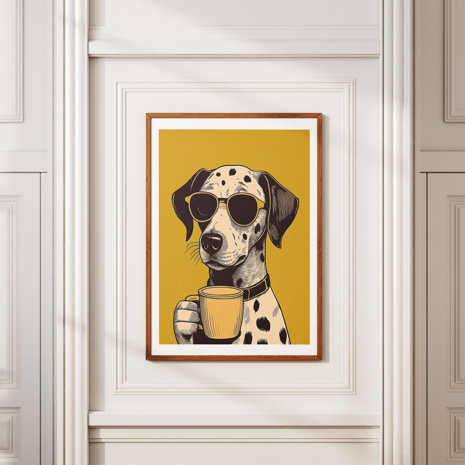 Dalmation Chillin Coffee Dog image 2