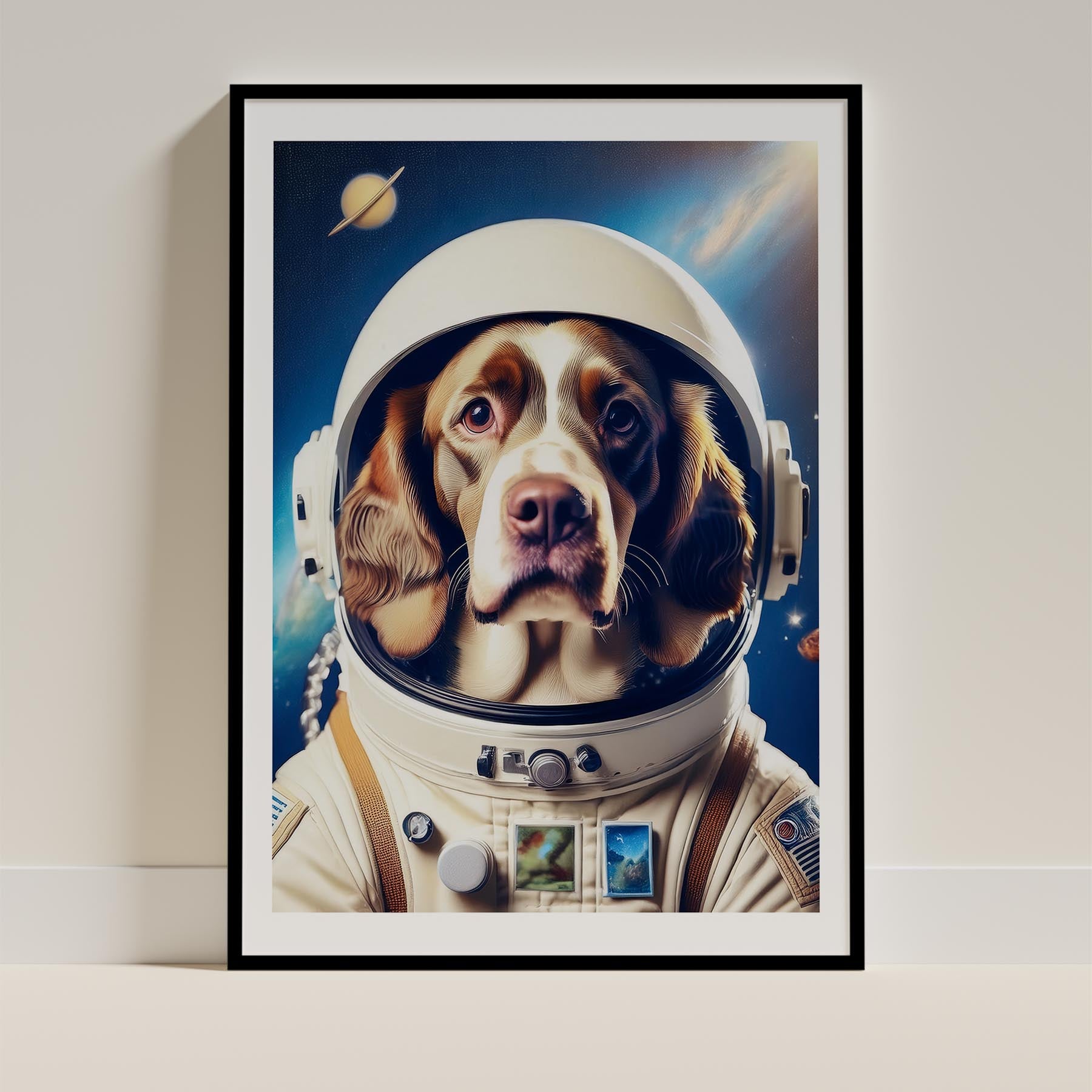 English Springer Spaniel Astronaut Dog Series image 0