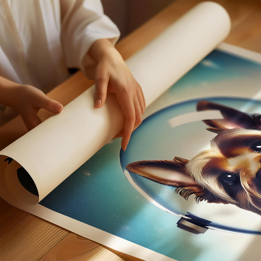 Scottish Terrier Astronaut Dog Series with Text Astro Dog image 1