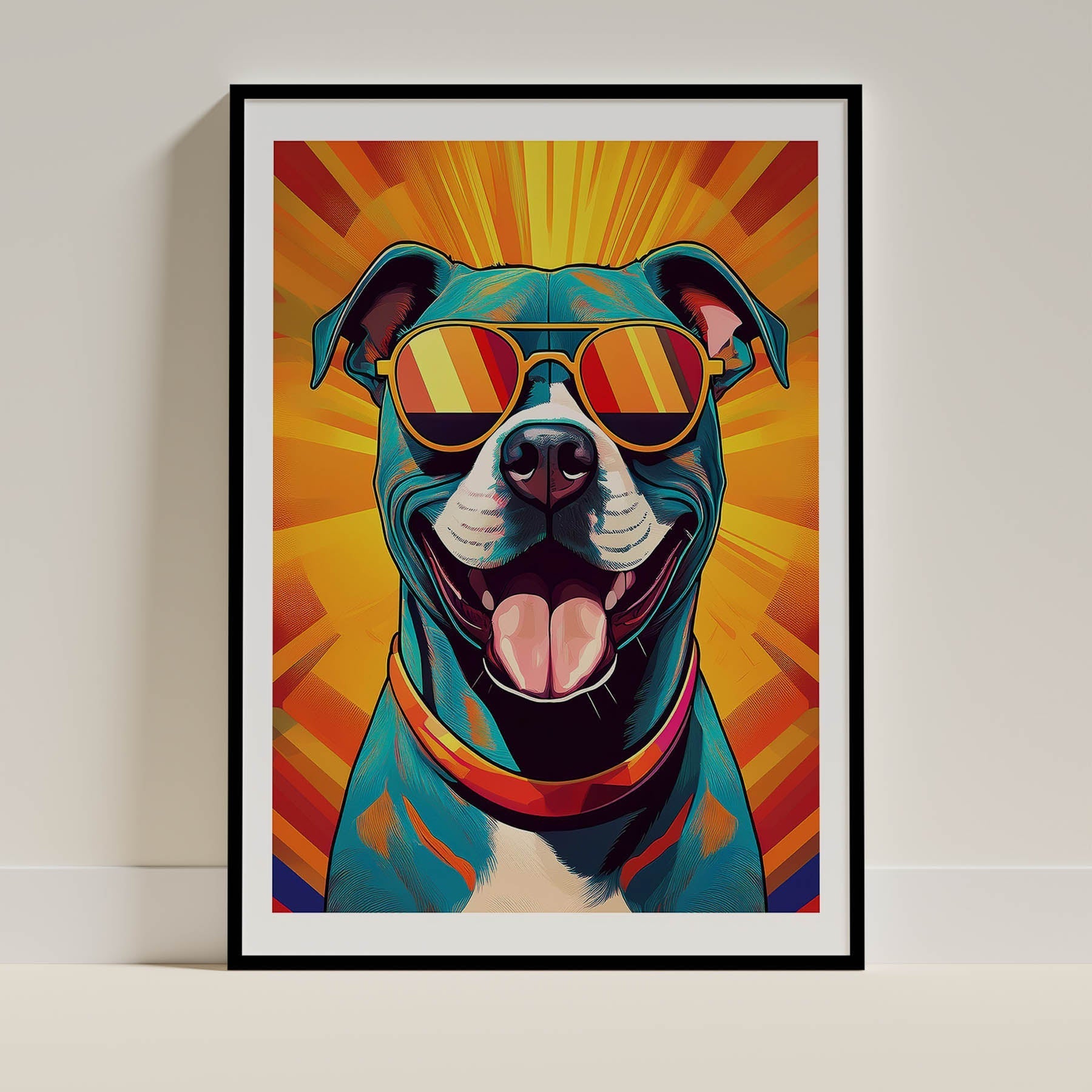 Staffordshire Bull Terrier Dog Art Print Unframed Vol 1 | 11 Unique Designs | Wall Art Gift for Dog Lovers - Image 9 | Dog...