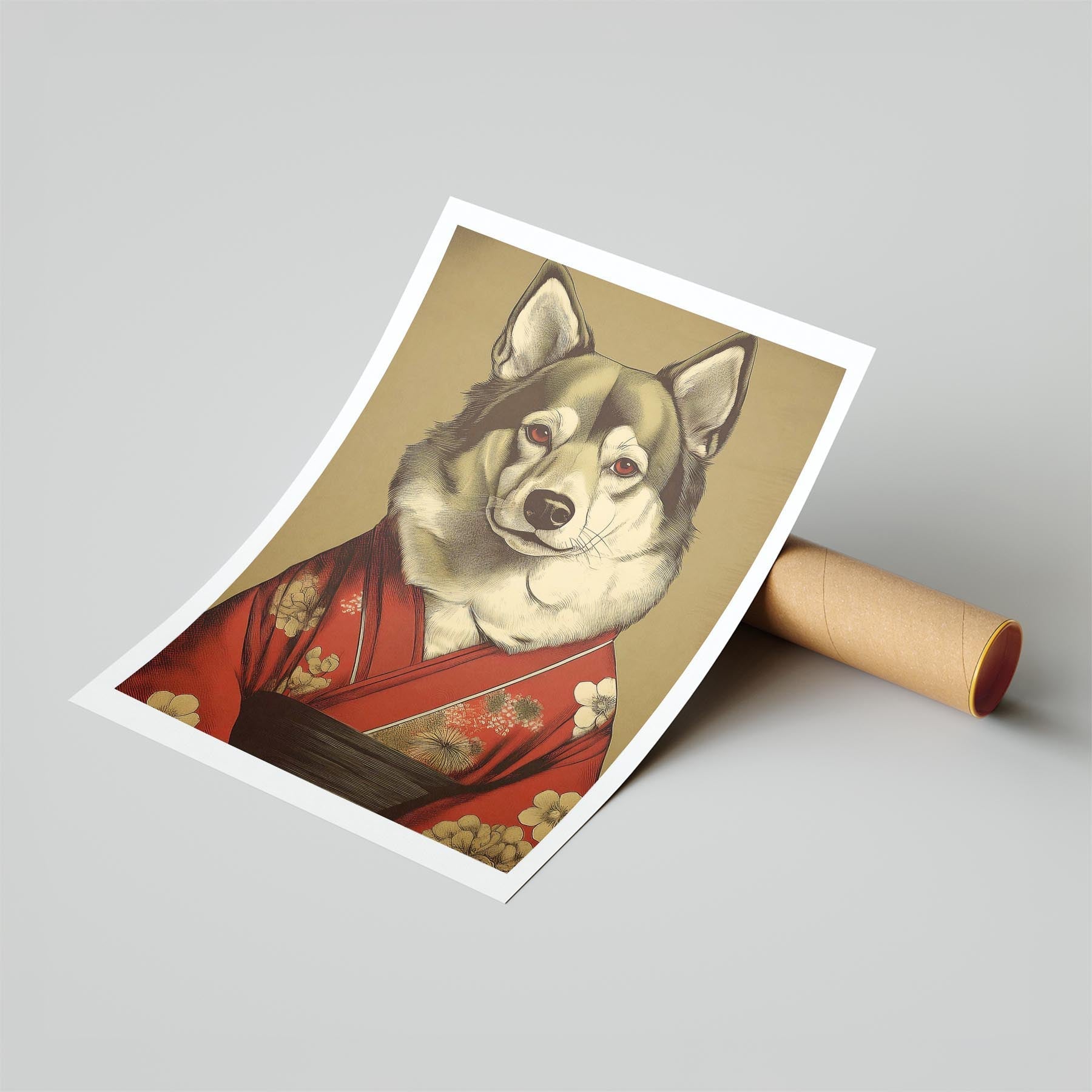 Finnish Lapphund Japanse Kimono Dog Series image 6