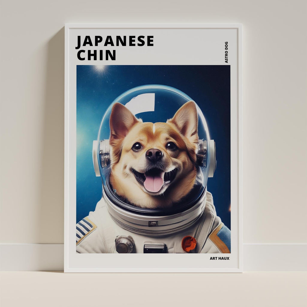 Japanese Chin Astronaut Dog Series with Text Astro Dog image 9