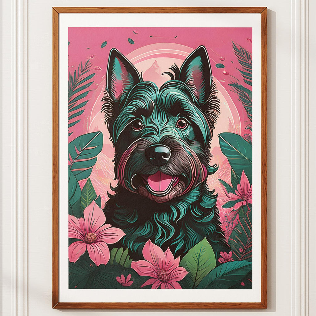 Scottish Terrier Flowery Dog image 10
