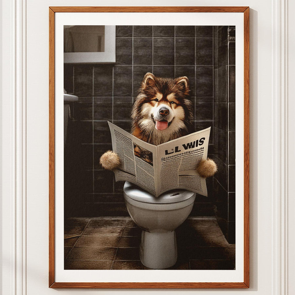 Alaskan Malamute Toilet Humour Dog Series 1 image 10