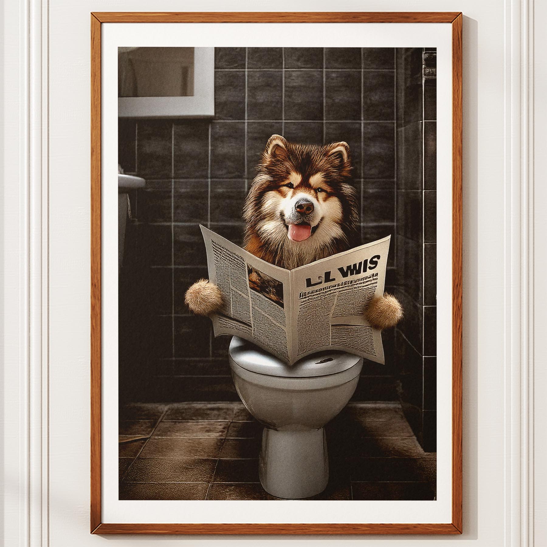 Alaskan Malamute Toilet Humour Dog Series 1 image 10