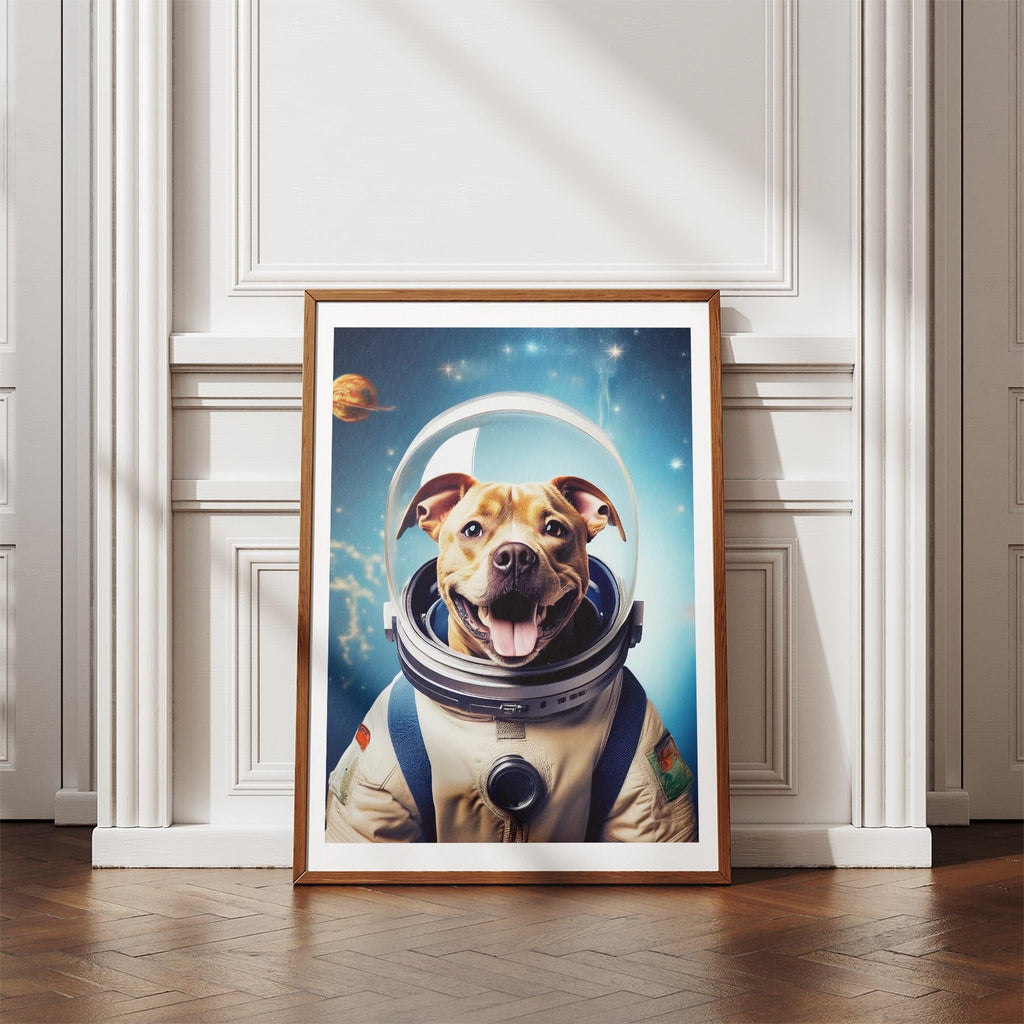 Staffordshire Bull Terrier Astronaut Dog Series image 4