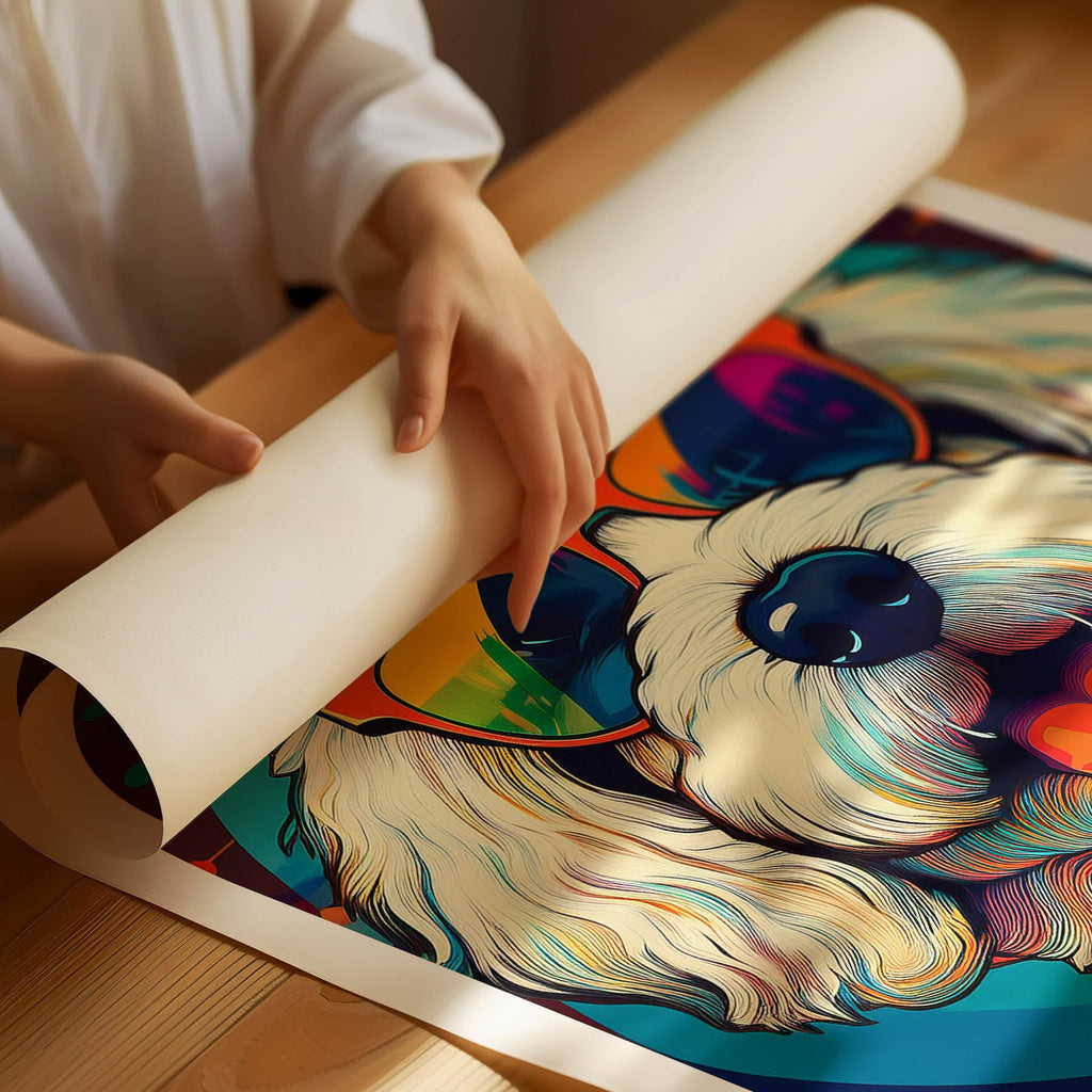 Bichon Frise In Colourful Sunnies 1 image 3