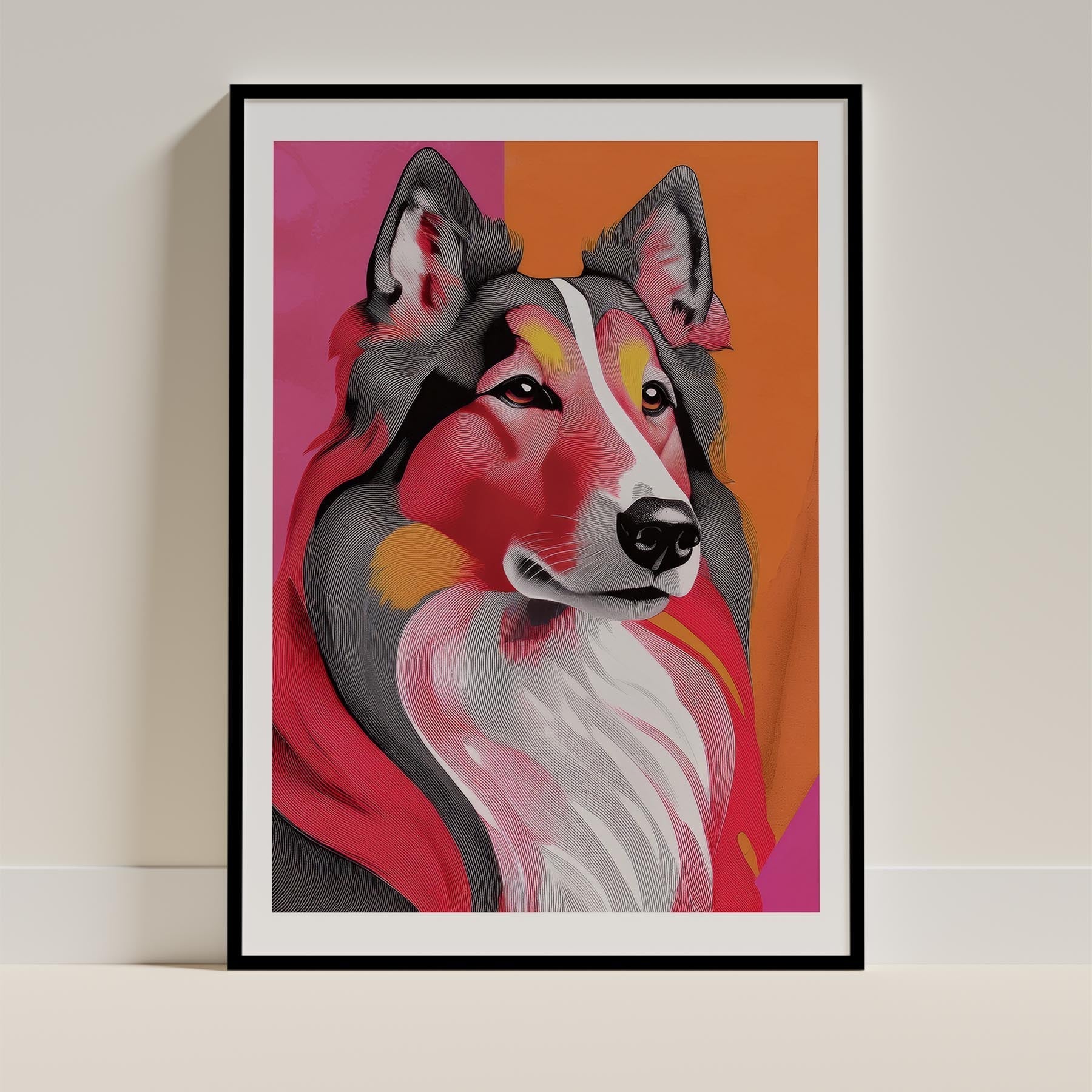Rough Smooth Collie Modern Pop Dog Series image 0