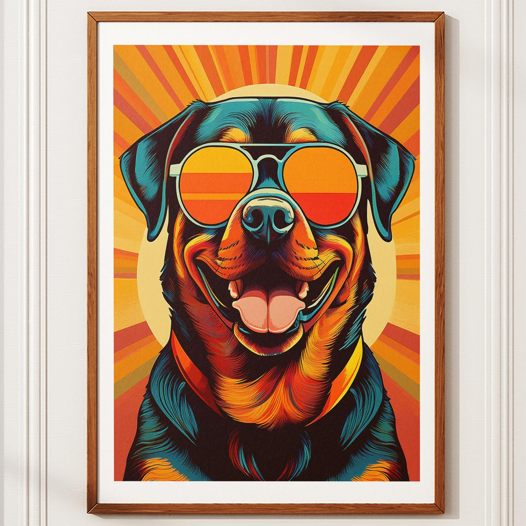 Rottweiler In Colourful Sunnies 2 image 10
