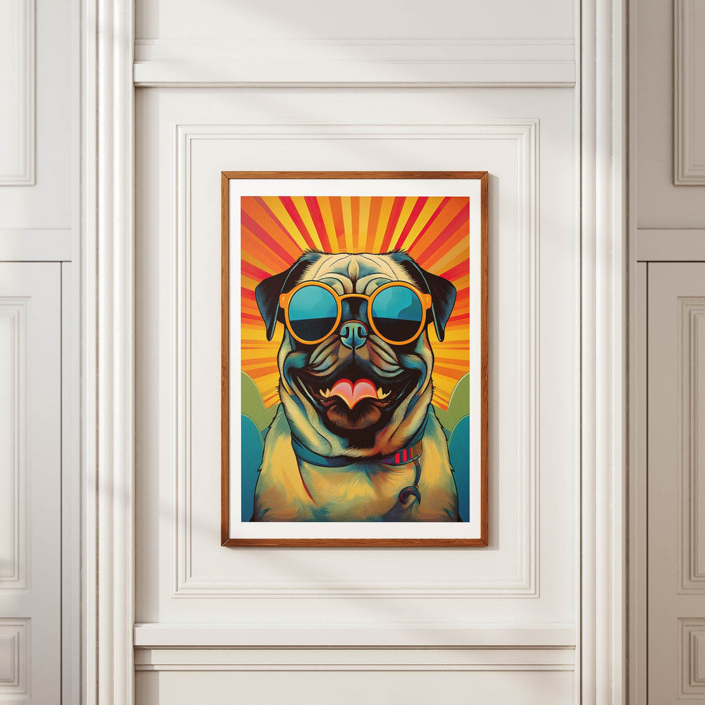 Pug In Colourful Sunnies 2 image 2