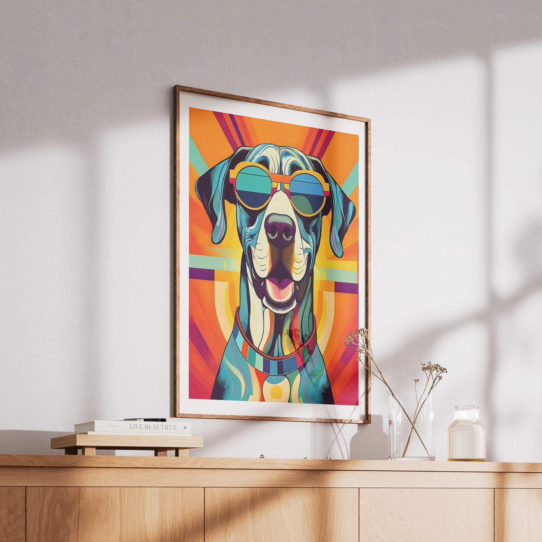 Great Dane In Colourful Sunnies 1 image 6