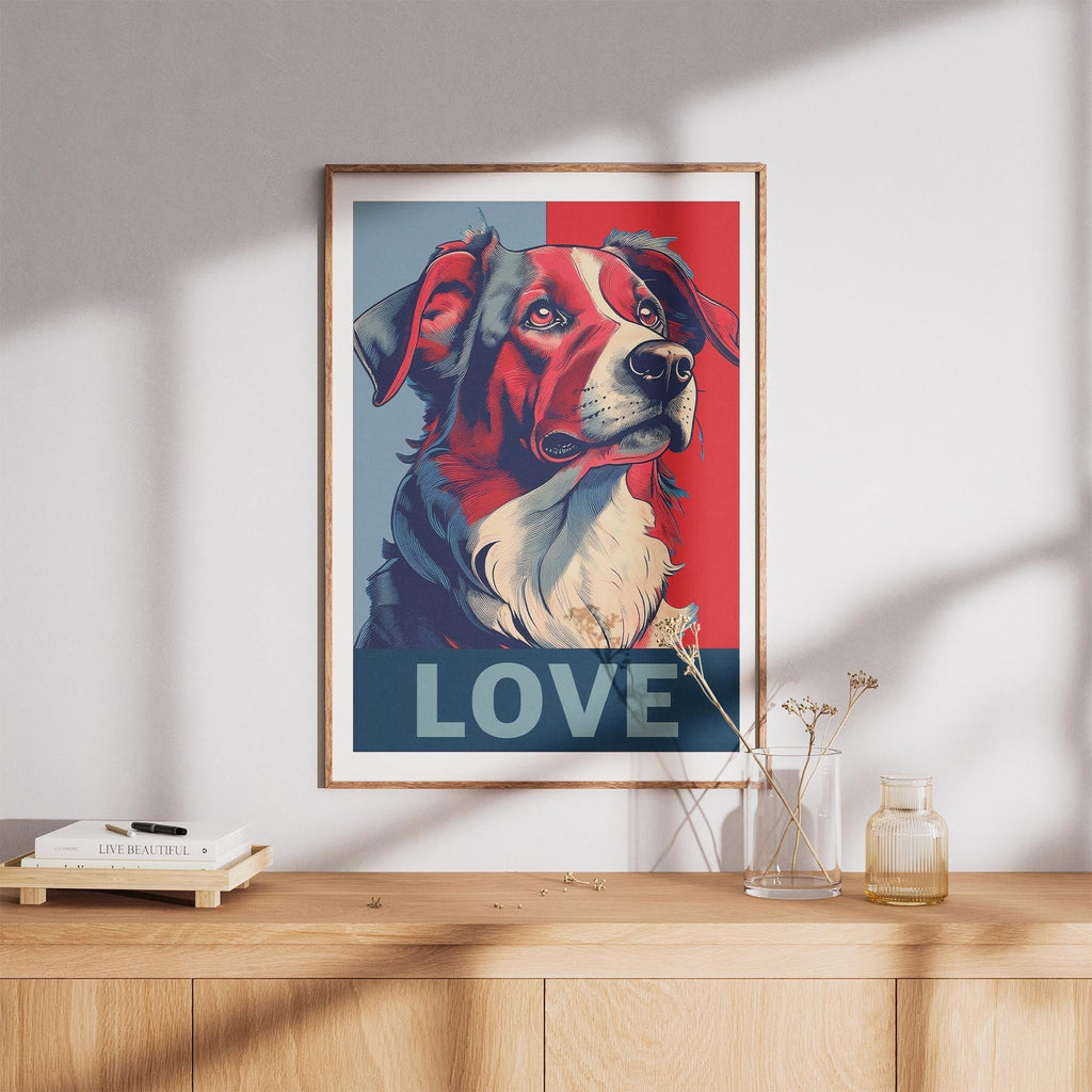 Border Collie LOVE Series Inspired by the Obama Poster image 8