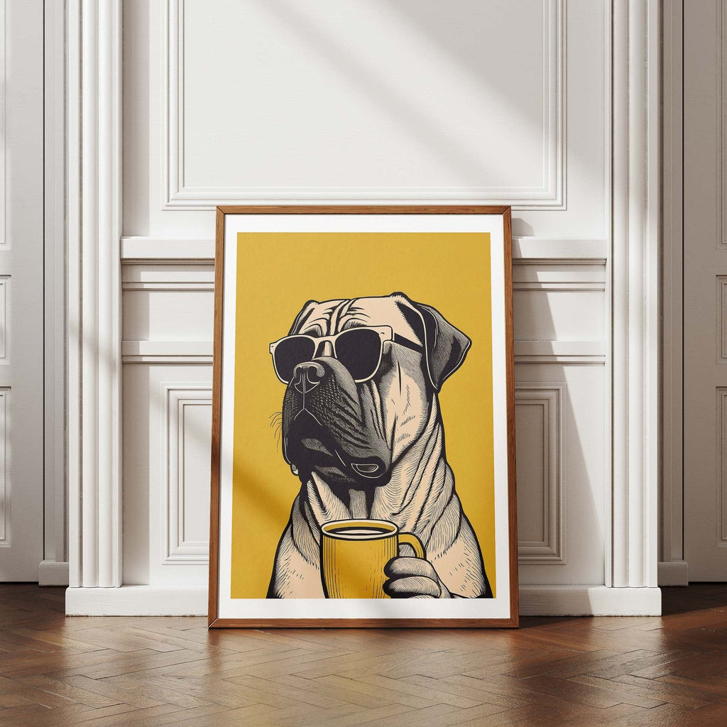 Bull Mastiff Chillin Coffee Dog image 4
