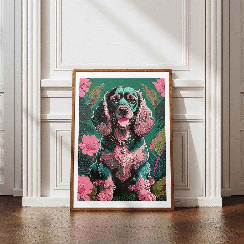 Cocker Spaniel Flowery Dog image 4