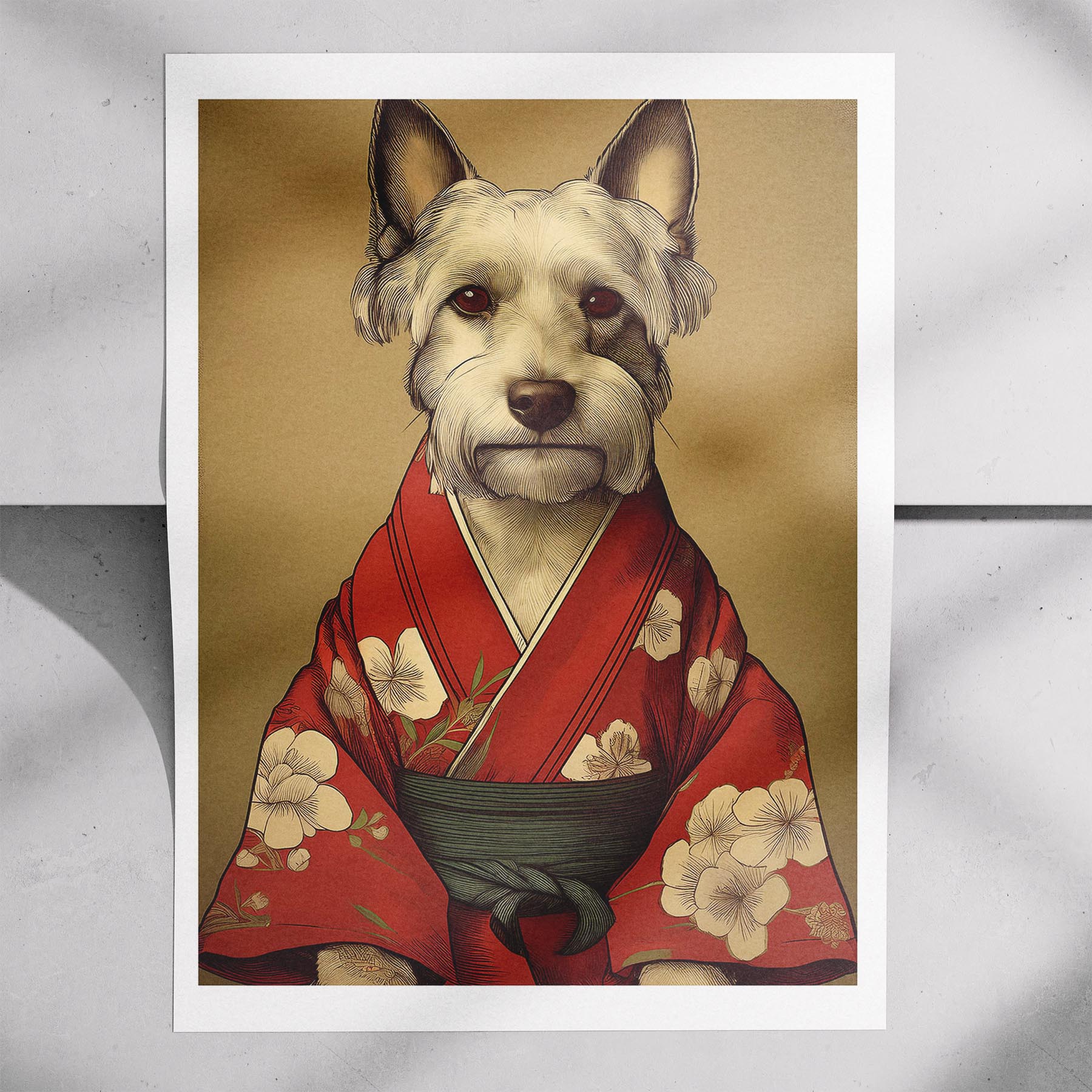 Scottish Terrier Japanse Kimono Dog Series image 7