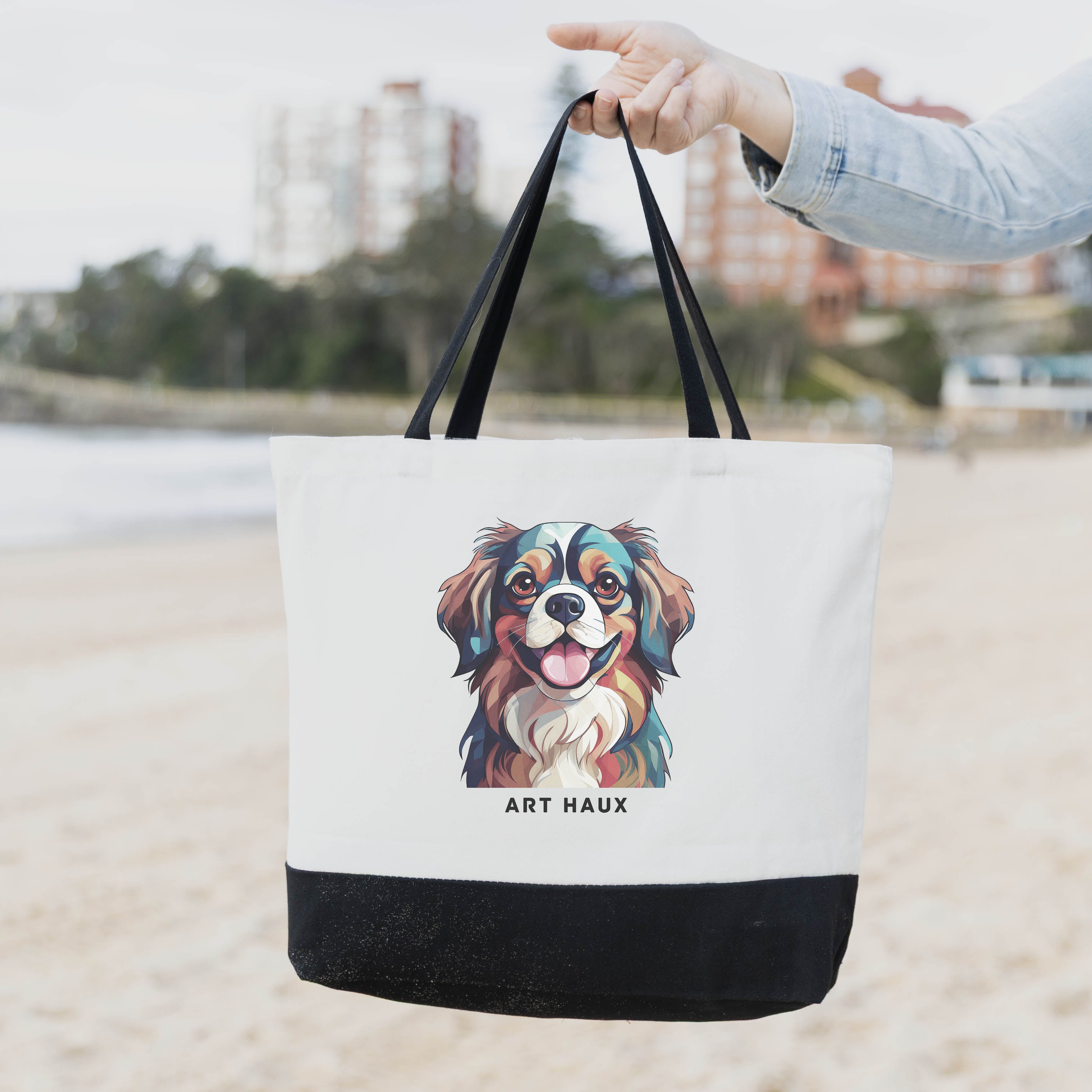 Pekingese Chic Graphic Art Bag image 0