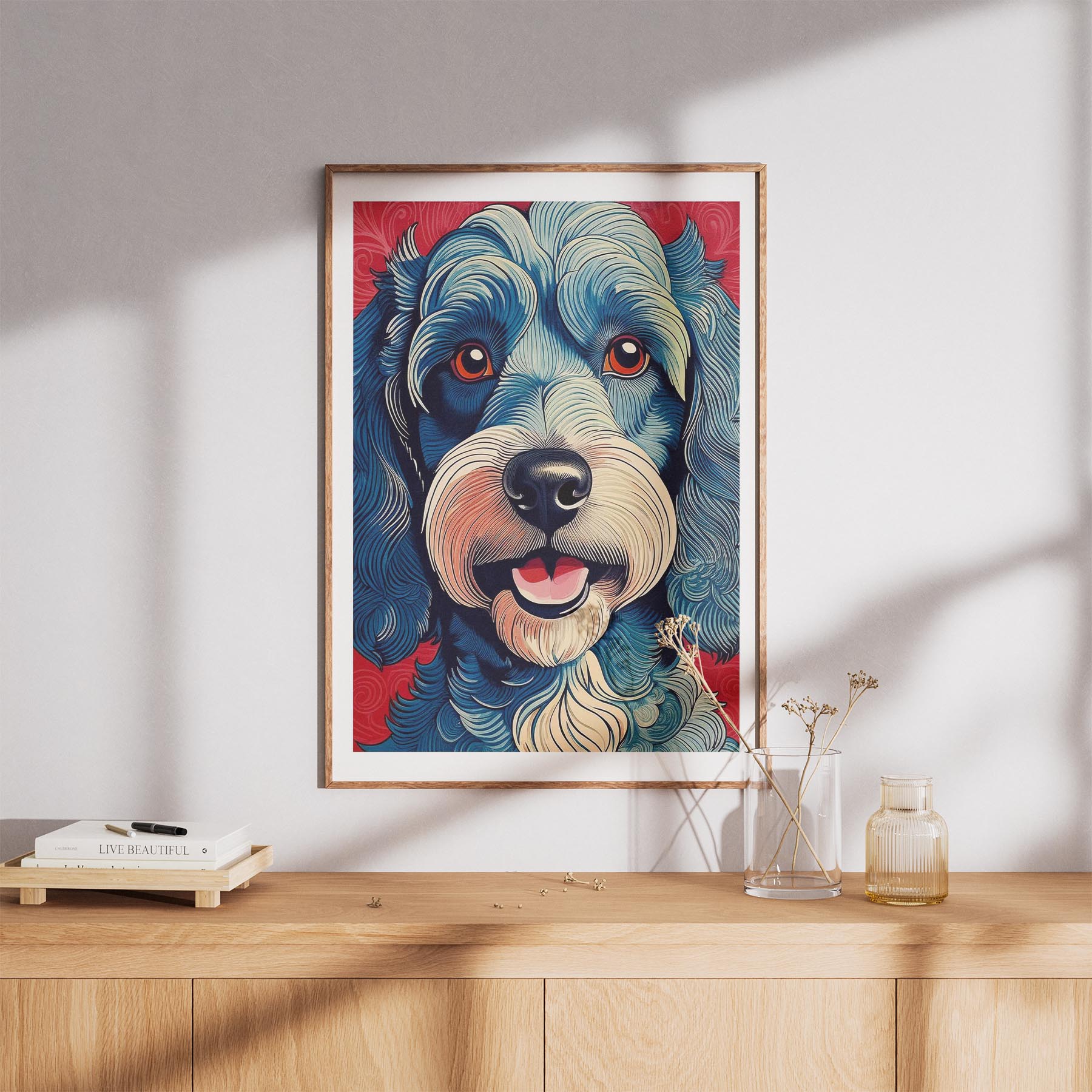 Cavoodle Hokusai Japanese Inspired Dog Series 3 image 8