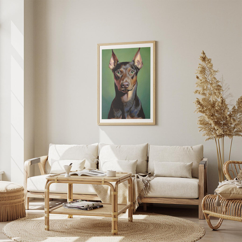 Doberman Green Painted Series image 2