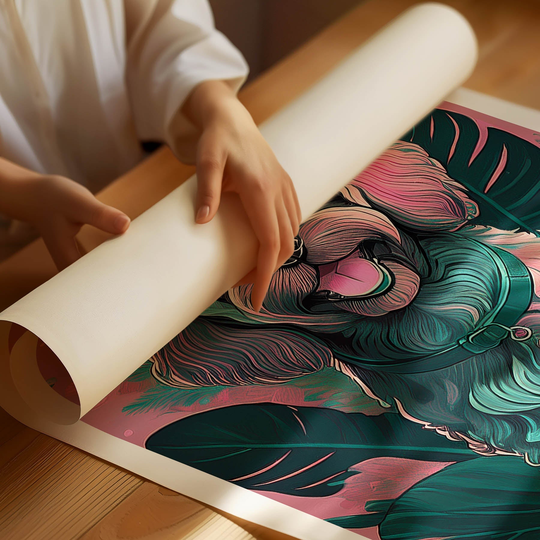 Cavoodle 1 Flowery Dog image 1