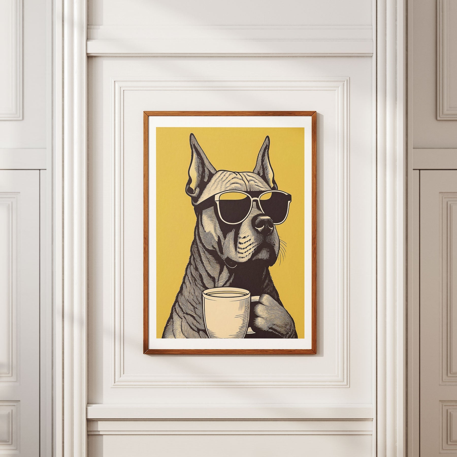 Dogue De Bordeaux Chillin Coffee Dog image 3