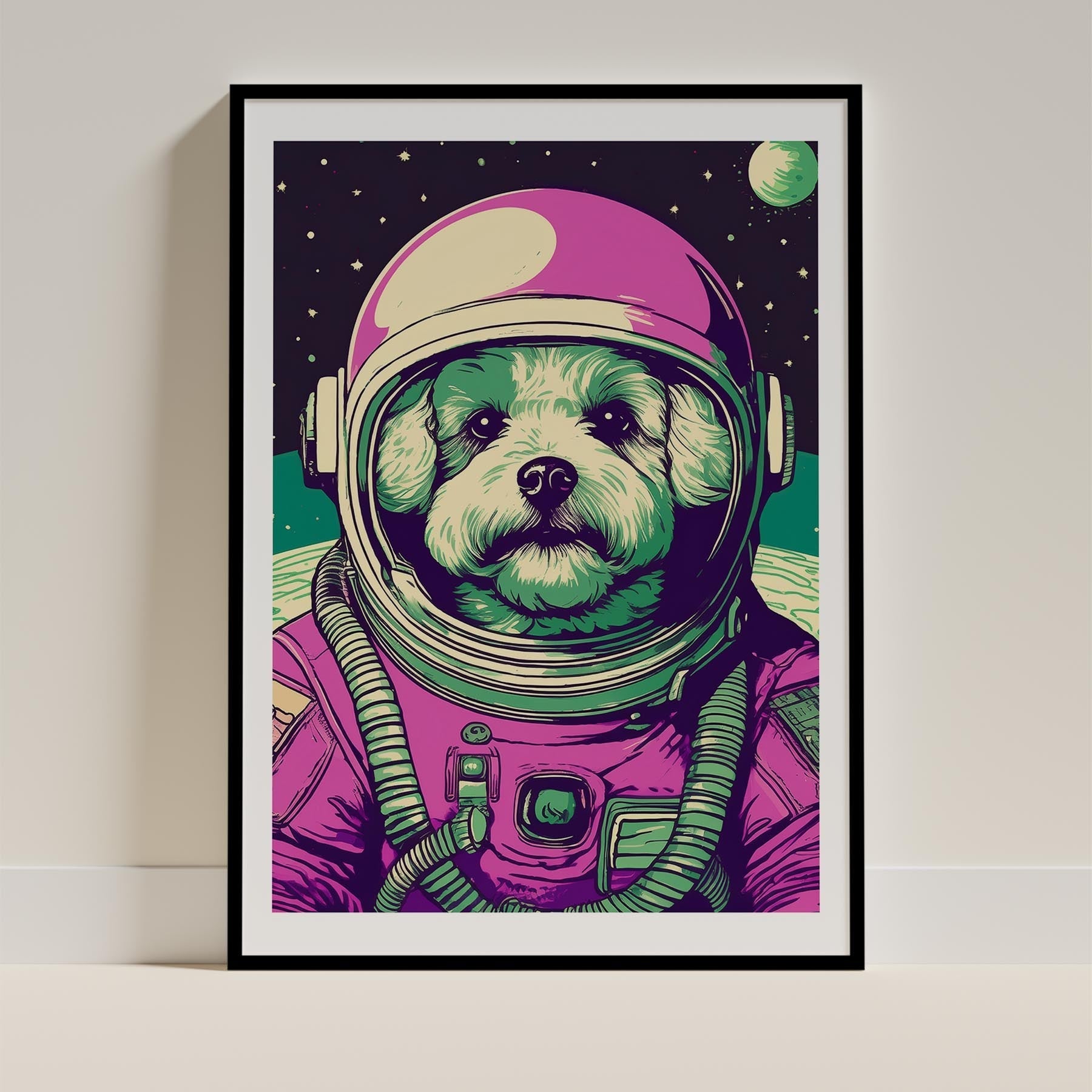 Bichon Frise Space Dogs Series image 0
