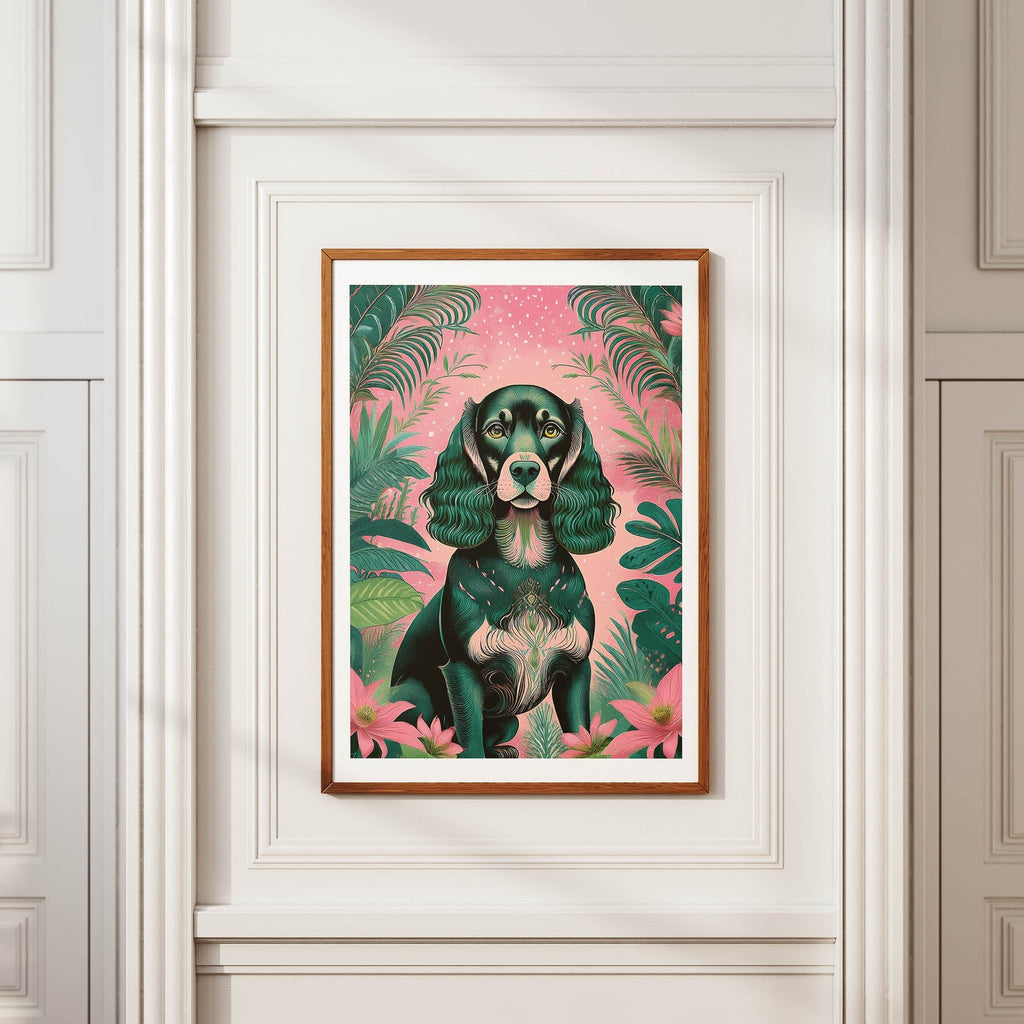 Cocker Spaniel Flowery Dog image 3