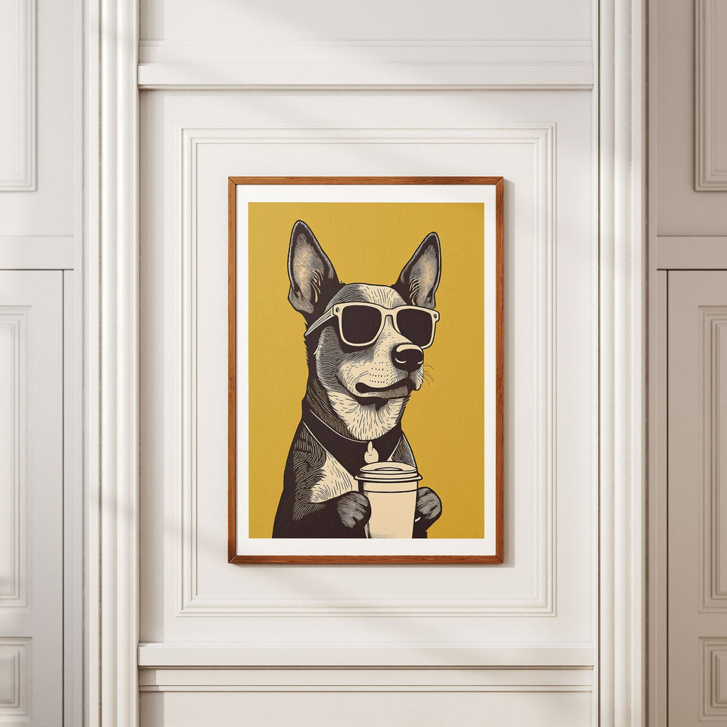 Cattledog Chillin Coffee Dog image 2