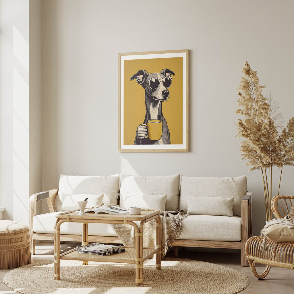 Italian Greyhound Chillin Coffee Dog image 1